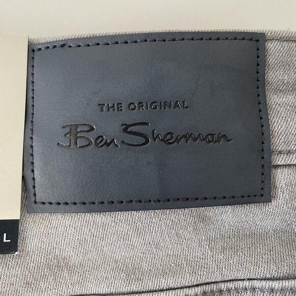 Ben Sherman Mens Straight Fit Stretch Jeans Lunar Gray 28W 34L - Picture 6 of 8